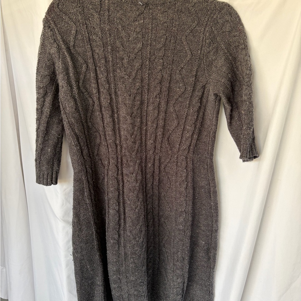 Bluenotes Charcoal Cable-Knit Midi Dress
